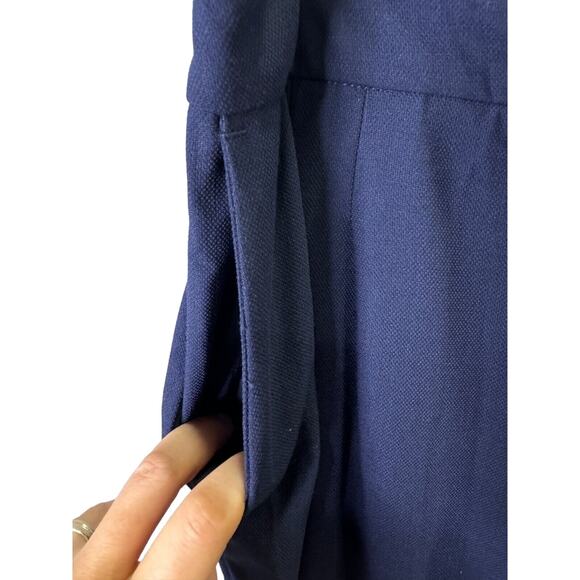 House of Harlow Revolve Womens Blue Dress Pants Size 10 Straight Leg Mid Rise - Picture 3 of 13